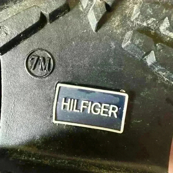 Tommy Hilfiger Rubber Biker Boot with Red Lining- Size 7 - Picture 6 of 8